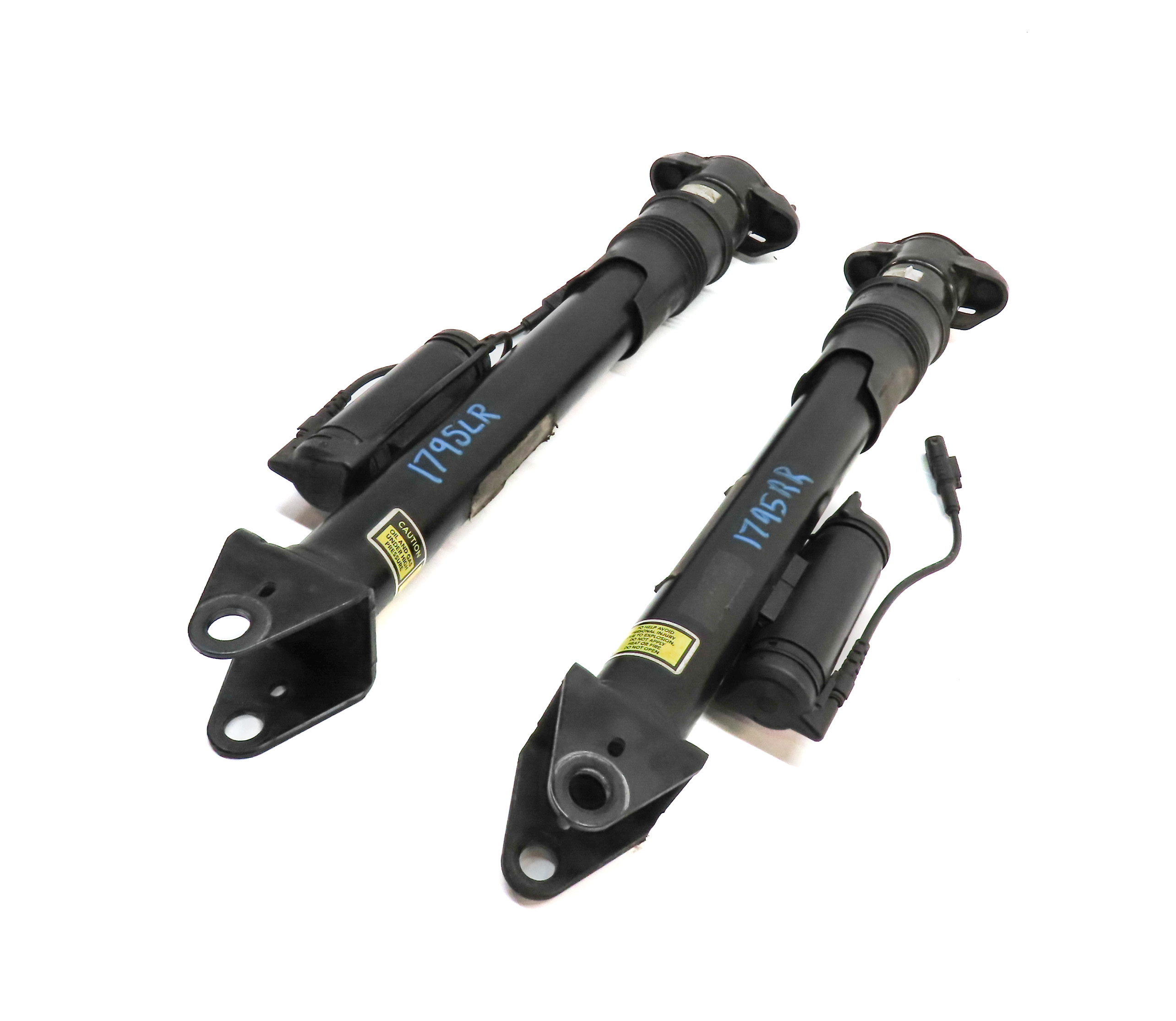 08-11 MERCEDES GL X164 REAR RIGHT & LEFT ADAPTIVE HYDROPNEUMATIC SHOCK STRUT SET — exact item pictured